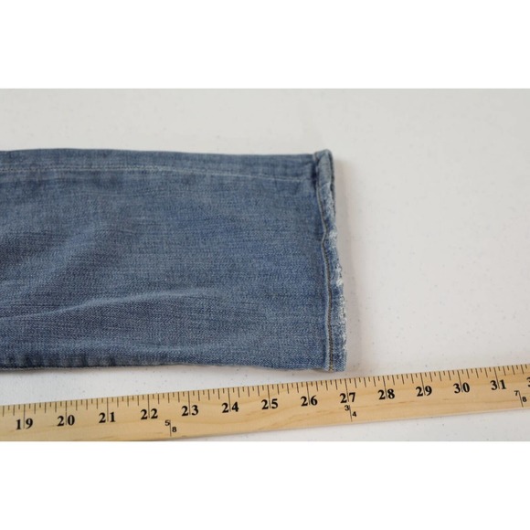 Frame Denim Womens Le Debs High Ripped Straight Jeans Size 27 Distressed Denim - Picture 13 of 14